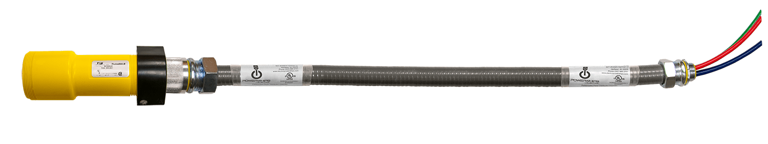 Russellstoll cable connectors for under floor cable management