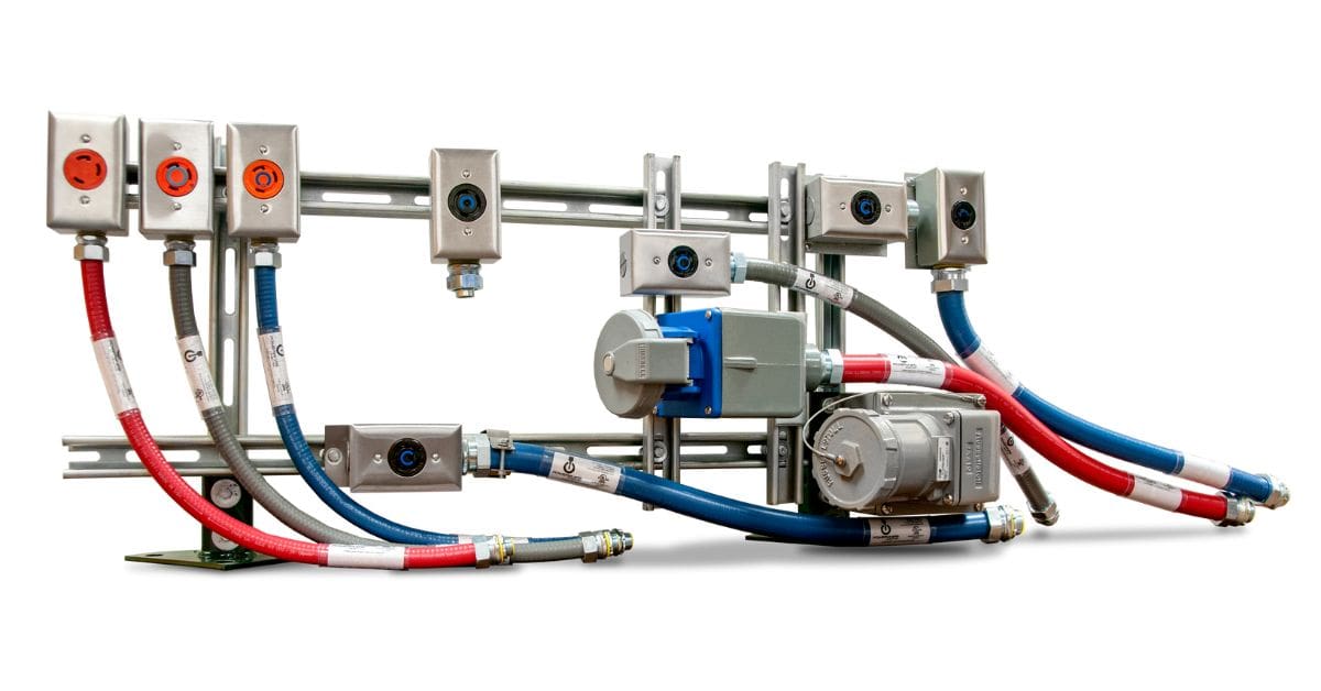 Russellstoll Pin & Sleeve Connectors Used for Food Industry